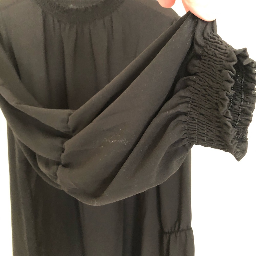 ELOQUII high-neck smocked blouse - Picture 5 of 12